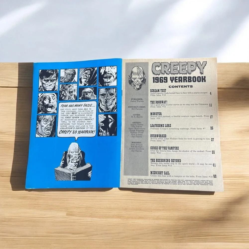 Creepy 1969 Yearbook The World's‎ #1 Illustrated Horror Magazine